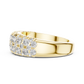 Multiple Round Cut Lab Diamond Wedding Band
