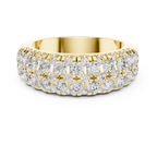 Multiple Round Cut Lab Diamond Wedding Band