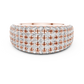 Multiple Round Cut Lab Diamond Band in Yellow Gold