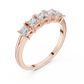 Modern Princess Cut Five Stone Engagement Ring