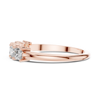 Modern Princess Cut Five Stone Engagement Ring