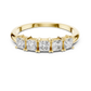 Modern Princess Cut Five Stone Engagement Ring