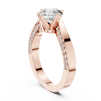 1.50 Carat Round Diamond Solitaire Accent Engagement RIng