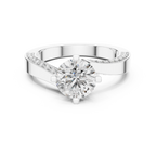 1.50 Carat Round Diamond Solitaire Accent Engagement RIng