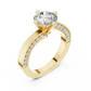 1.50 Carat Round Diamond Solitaire Accent Engagement RIng