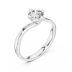 Round Cut Solitaire Diamond Engagement Ring