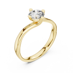 Round Cut Solitaire Diamond Engagement Ring