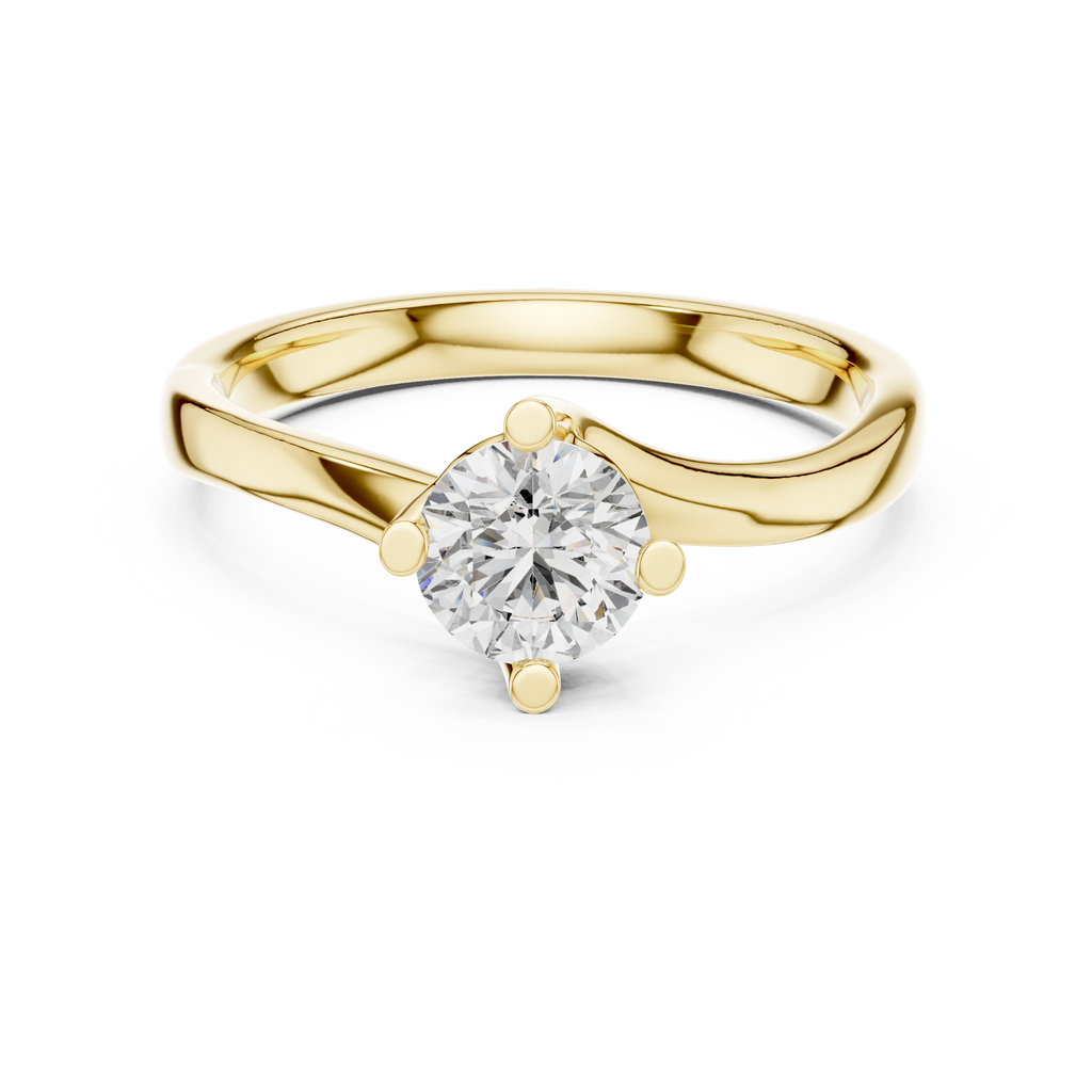 Round Cut Solitaire Diamond Engagement Ring