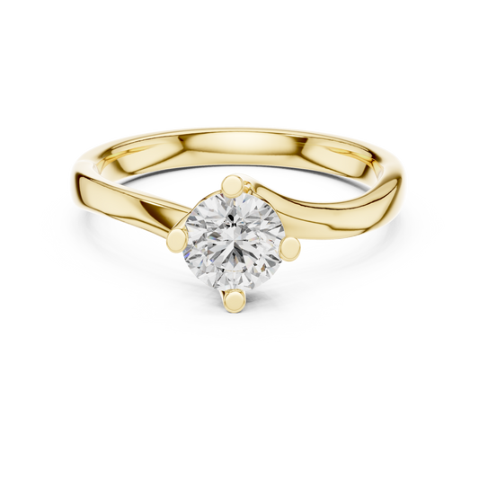 Round Cut Solitaire Diamond Engagement Ring