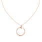 Circle Shape Round Cut Lab Diamond Pendant