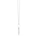 Circle Shape Round Cut Lab Diamond Pendant