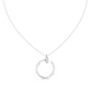 Circle Shape Round Cut Lab Diamond Pendant