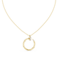 Circle Shape Round Cut Lab Diamond Pendant