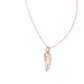 Angel Wing Pendant With Round Lab Diamond