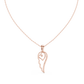 Angel Wing Pendant With Round Lab Diamond