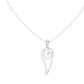 Angel Wing Pendant With Round Lab Diamond