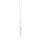 Angel Wing Pendant With Round Lab Diamond