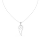 Angel Wing Pendant With Round Lab Diamond