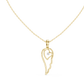 Angel Wing Pendant With Round Lab Diamond