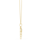 Angel Wing Pendant With Round Lab Diamond