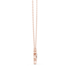 Butterfly Round Cut Lab Diamond Pendant