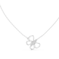 Butterfly Round Cut Lab Diamond Pendant