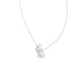 Butterfly Round Cut Lab Diamond Pendant