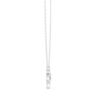 Butterfly Round Cut Lab Diamond Pendant