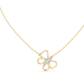Butterfly Round Cut Lab Diamond Pendant