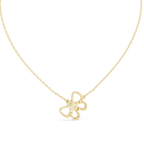 Butterfly Round Cut Lab Diamond Pendant