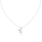 14K Yellow Gold Diamond Rose Pendant
