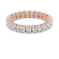 Round Shape Lab Diamond Full Eternity Wedding Band