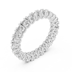 Round Shape Lab Diamond Full Eternity Wedding Band