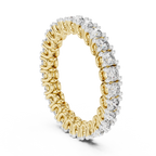 Round Shape Lab Diamond Full Eternity Wedding Band