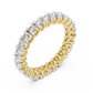 Round Shape Lab Diamond Full Eternity Wedding Band