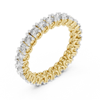 Round Shape Lab Diamond Full Eternity Wedding Band