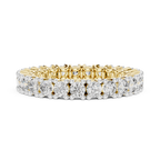 Round Shape Lab Diamond Full Eternity Wedding Band