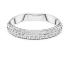 Double Row Round Lab Diamond Wedding Band