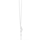 Unique Round Lab Diamond Key Shape Pendant