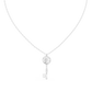 Unique Round Lab Diamond Key Shape Pendant
