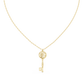 Unique Round Lab Diamond Key Shape Pendant