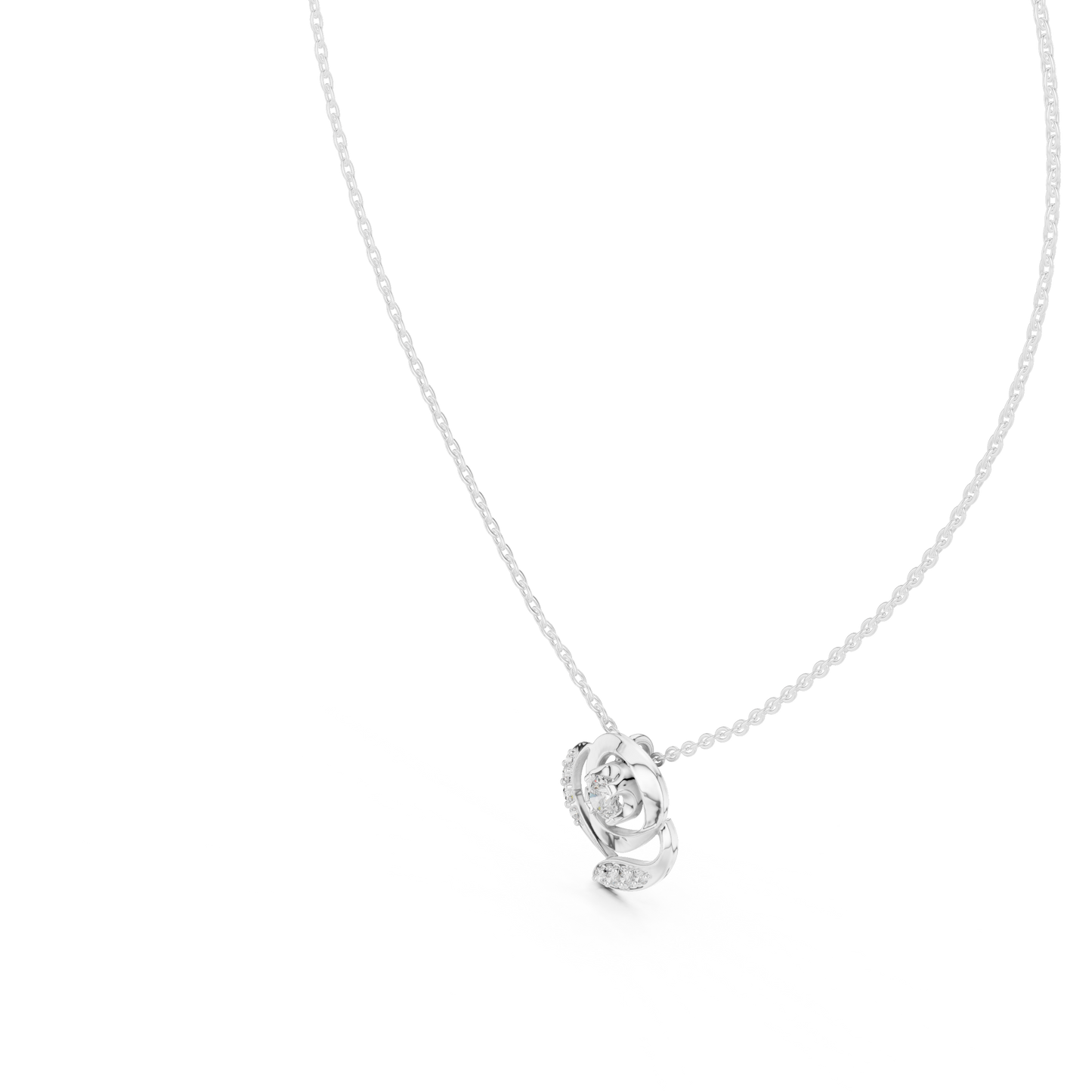 Multiple Round Shape Lab Diamond Stylish Pendant