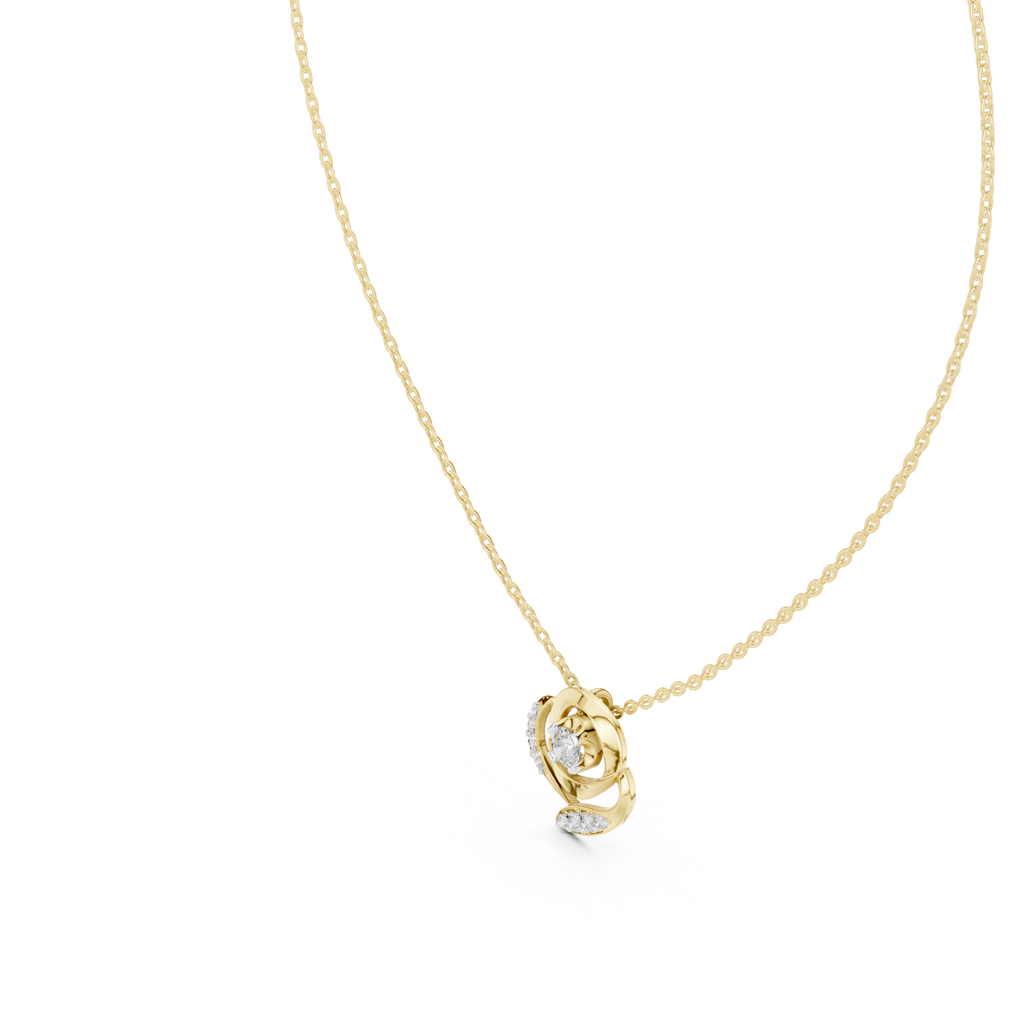 Multiple Round Shape Lab Diamond Stylish Pendant