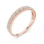 Round Cut Lab Diamond Channel Set Wedding Band