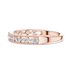 Round Cut Lab Diamond Channel Set Wedding Band