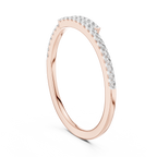 Half Eternity Round Cut Diamond Wedding Band