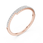 Half Eternity Round Cut Diamond Wedding Band