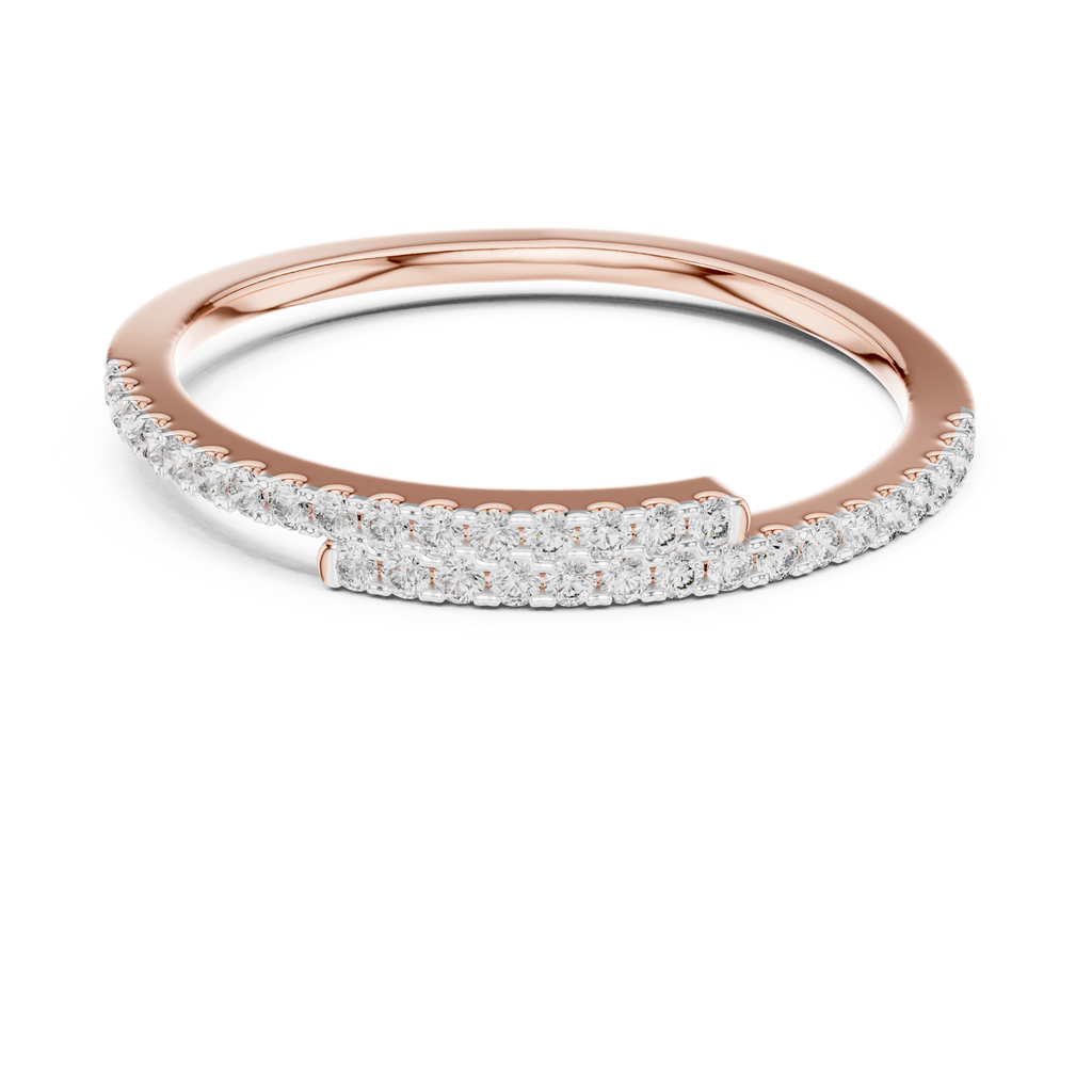 Half Eternity Round Cut Diamond Wedding Band