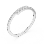 Half Eternity Round Cut Diamond Wedding Band