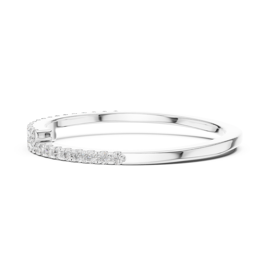 Half Eternity Round Cut Diamond Wedding Band
